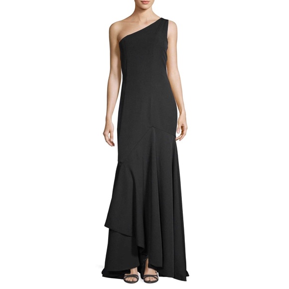 jay godfrey one shoulder gown
